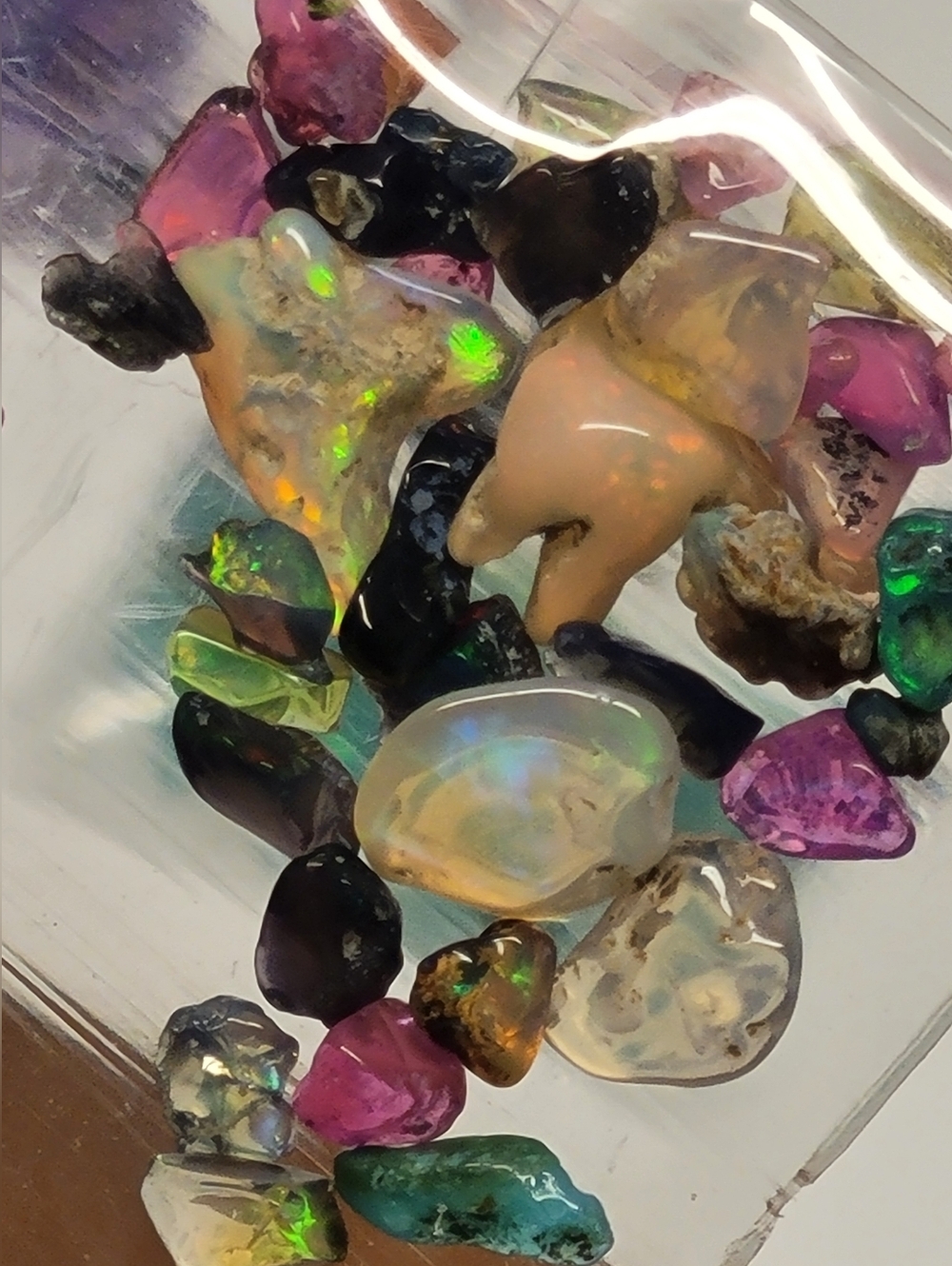 Mix Of Ethiopian Fire Opal Lot 3-10mm